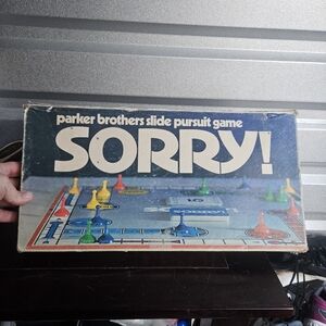 Sorry Complete  Parker Brothers 1972 Classic Board Game Vintage
